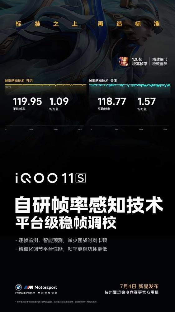 iQOO 11S将搭载多项全新自研技术 电竞体验直接拉满