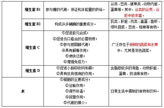 学前儿童所需的六种营养素